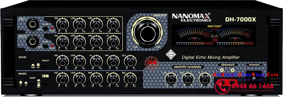 amply karaoke chuyên dụng nanomax dh 7000x