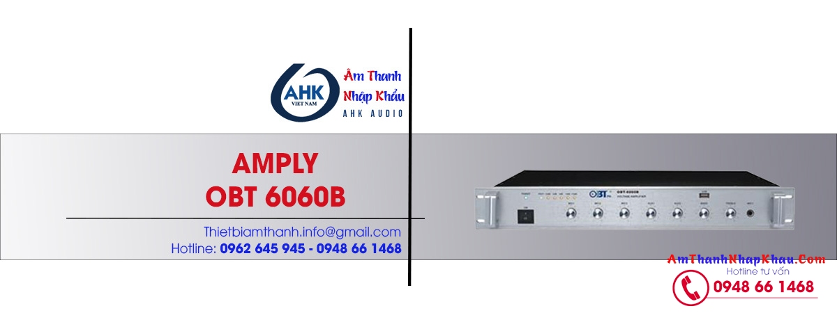 amply obt 60w 6060 chuyên dùng cho loa âm trần