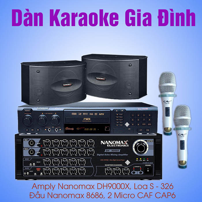 dàn karaoke gia đình giá rẻ Nanomax 02 tốt nhất hà nội