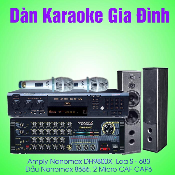 Dàn karaoke gia đình tầm trung nanomax 04 chất lượng hát hay