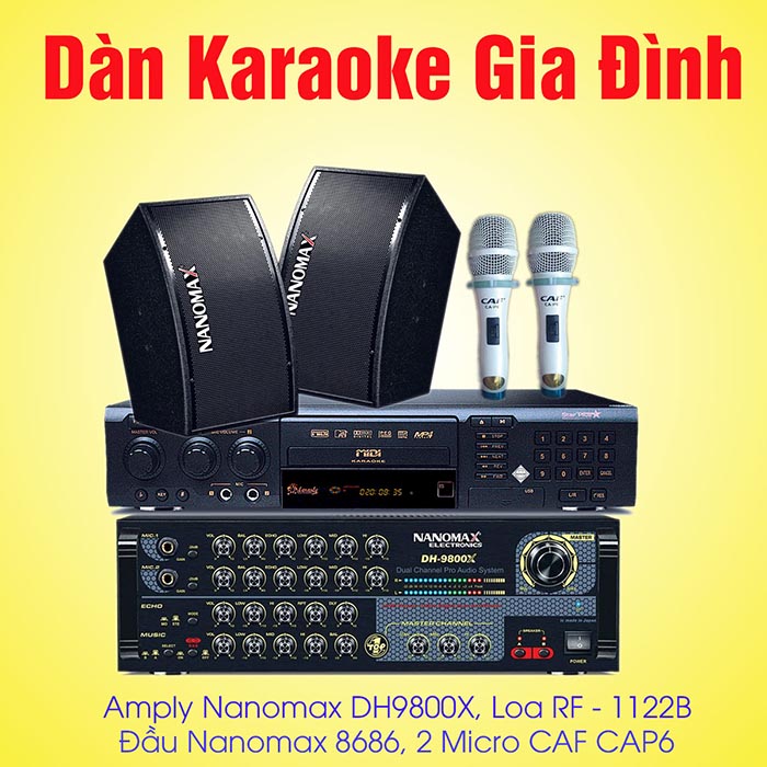 giá giàn karaoke gia đình nanomax chất lượng hát tốt tại hà nội
