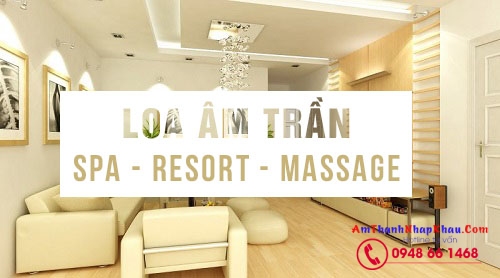 Hệ thống âm thanh của cửa hàng massage, resort, spa