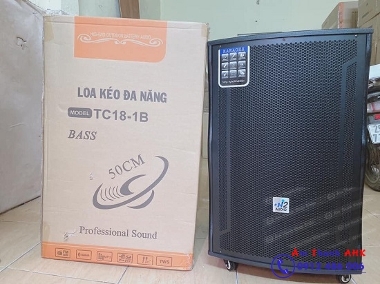 Loa kéo di động H2 TC18 - 1B, chính hãng chất lượng nhất, bass khủng, trầm ấm