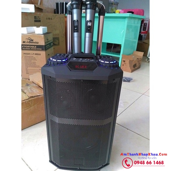 Giá loa di động vali karaoke giá rẻ không dây K5 10 inch chất lượng