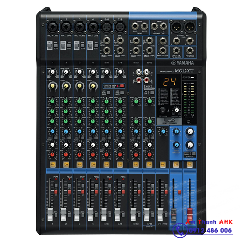 mặt trước mixer yamaha mg12xu