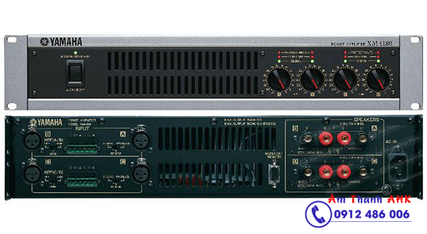 mặt trước sau amply yamaha xm4080