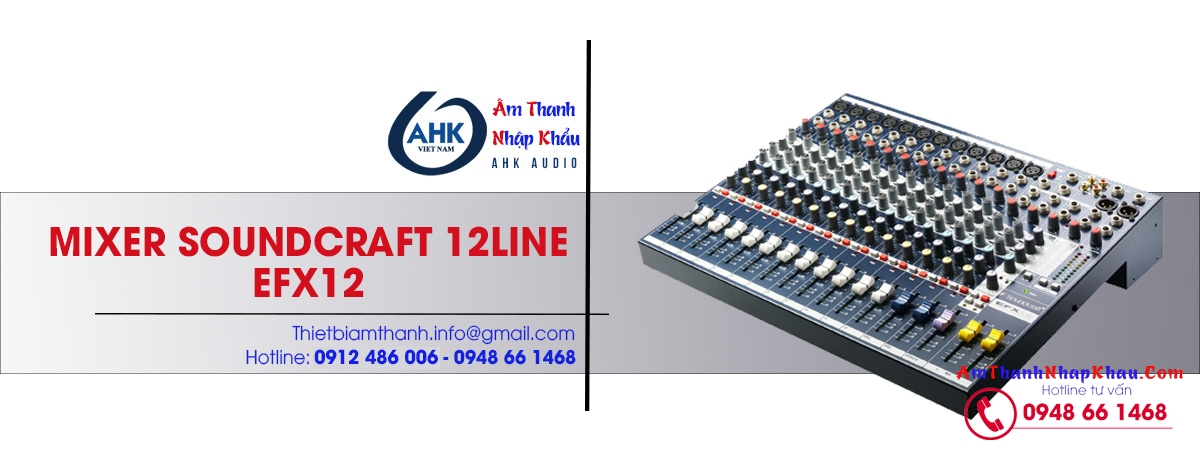 mixer soundcraft efx12 chinh hang gia re nhat chinh hang